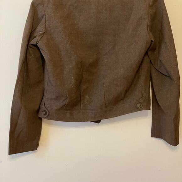 1950s Vintage 38L military jacket wool brown Combat Uniforms Corp. patch 2 - Picture 10 of 12